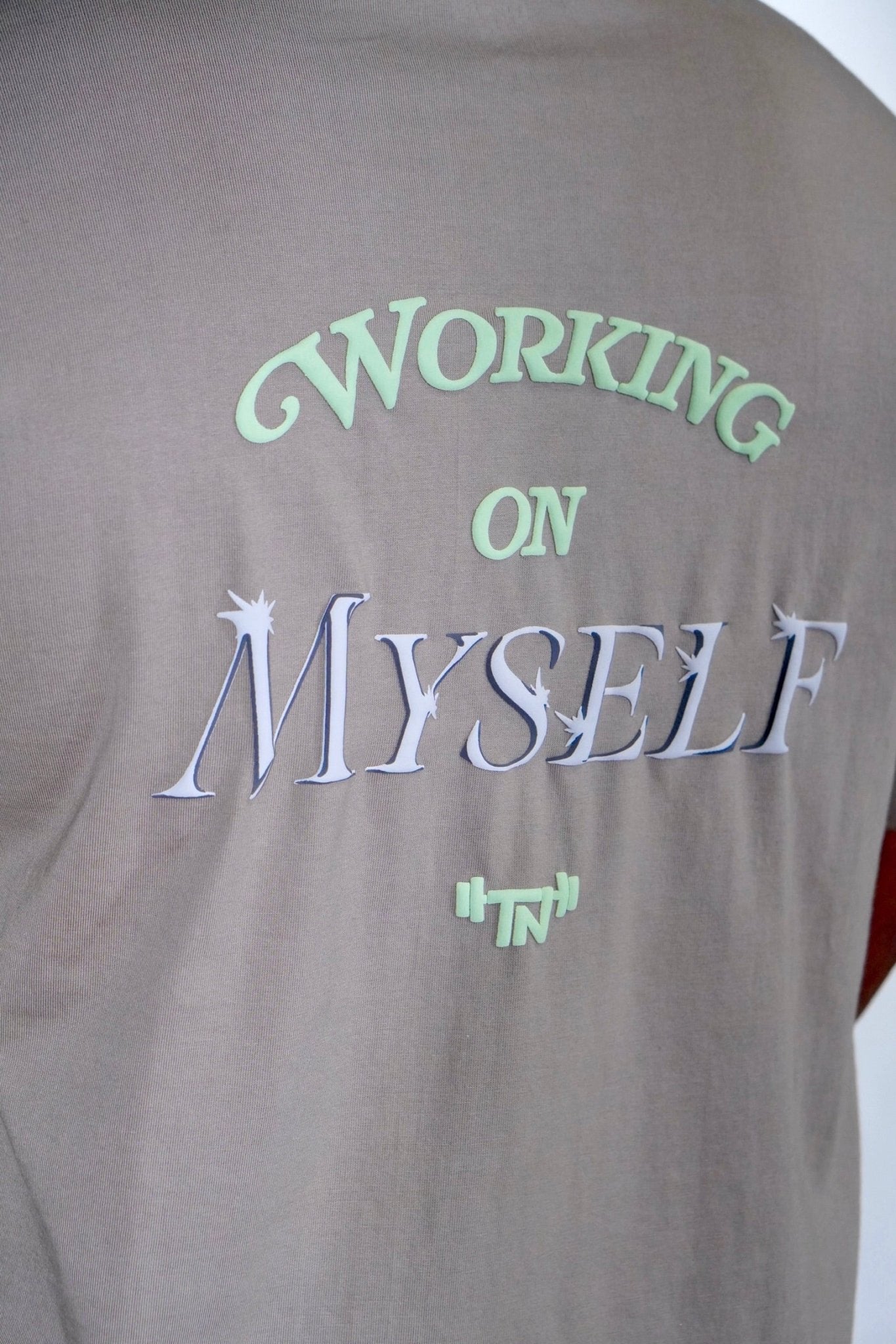 Working on Myself Olive Tee - TN Activewear