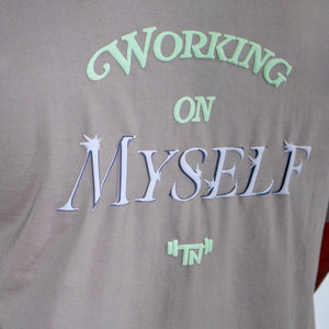 Working on Myself Olive Tee - TN Activewear