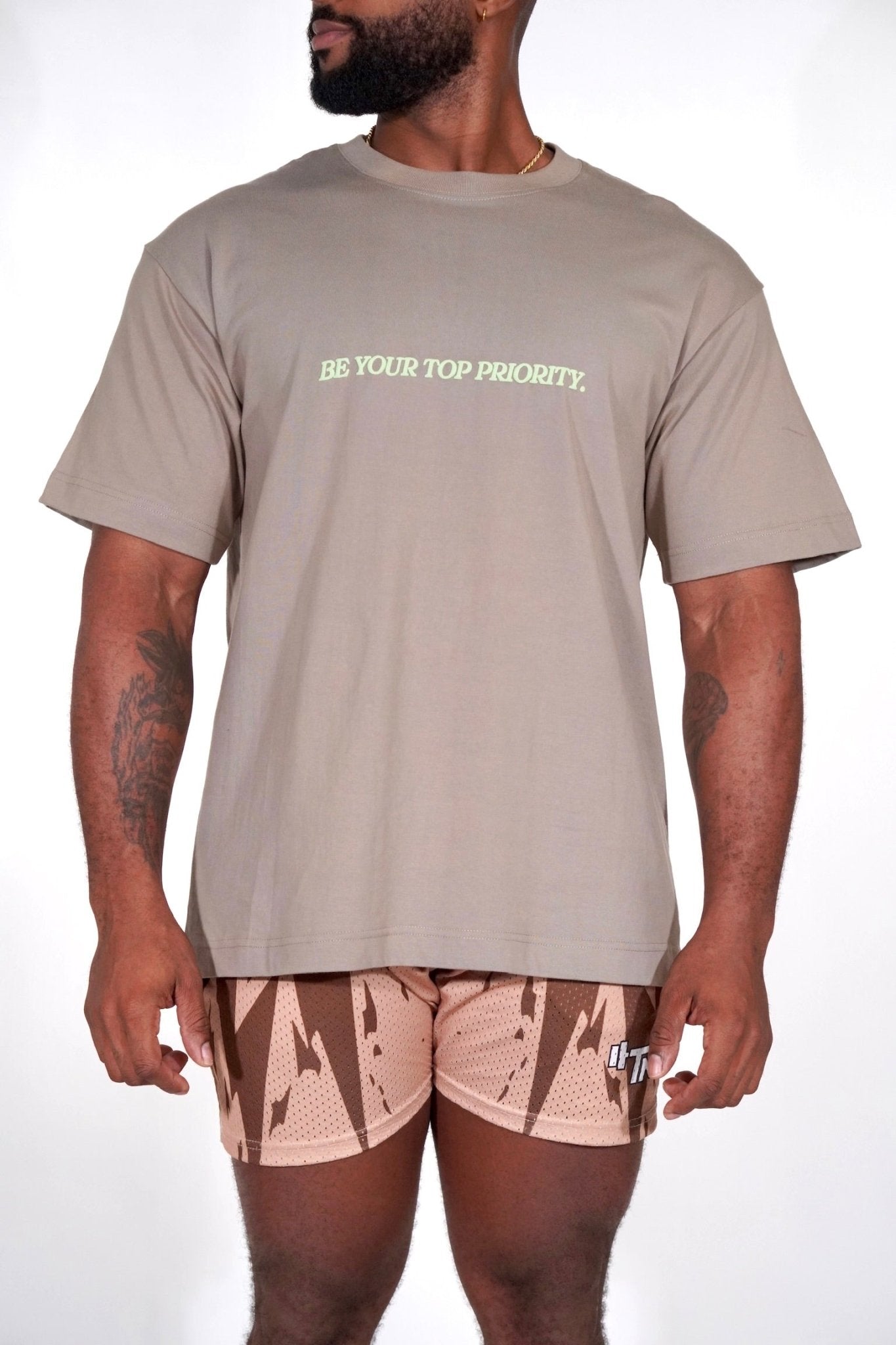 Working on Myself Olive Tee - TN Activewear