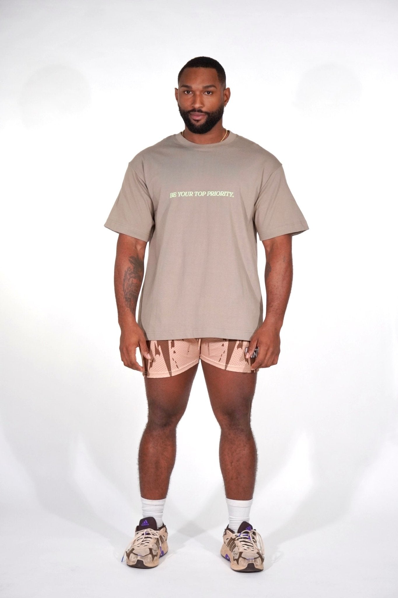 Working on Myself Olive Tee - TN Activewear