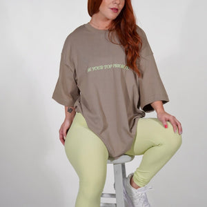 Working on Myself Olive Tee - TN Activewear
